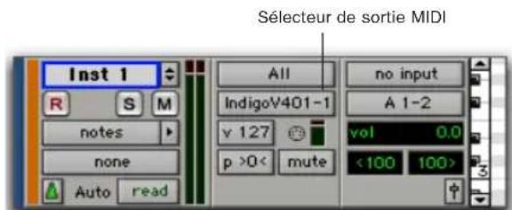 Avid Pro Tools 7.0 - Configuration de pistes MIDI ou de pistes d'instrument pour l'enregistrement - 9