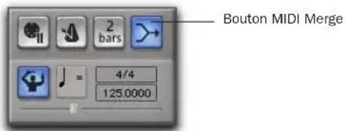 Avid Pro Tools 7.0 - Pour activer la fusion MIDI : - 1