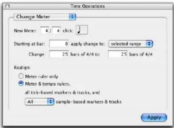 Avid Pro Tools 7.0 - Changement de métrique - 1