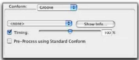 Avid Pro Tools 7.0 - Pour conformer des régions avec Groove Conform : - 1