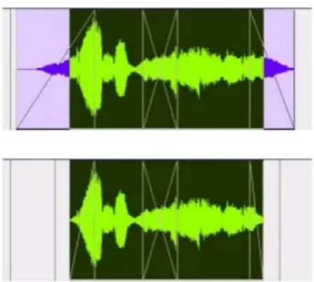 Avid Pro Tools 7.3 - Pour rogner une région au niveau d'une sélection contenant des fondus, effectuez l'une des opérations suivantes : - 1