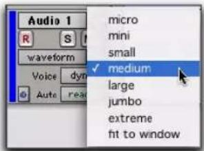 Avid Pro Tools 7.3 - Pour définir la hauteur des pistes, effectuez l'une des opérations suivantes : - 1