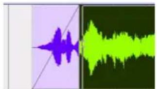 Avid Pro Tools 7.3 - Pour rogner une région au niveau d'une limite de fondu : - 1
