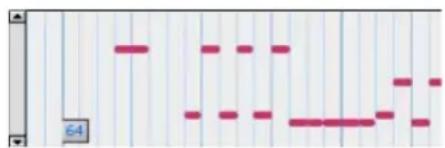 Avid Pro Tools 7.3 - Pour insérer un changement de programme avec le crayon : - 1