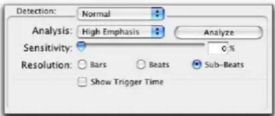 Avid Pro Tools 7.3 - Pour calculer le tempo d'une sélection avec le Beat Detective : - 1