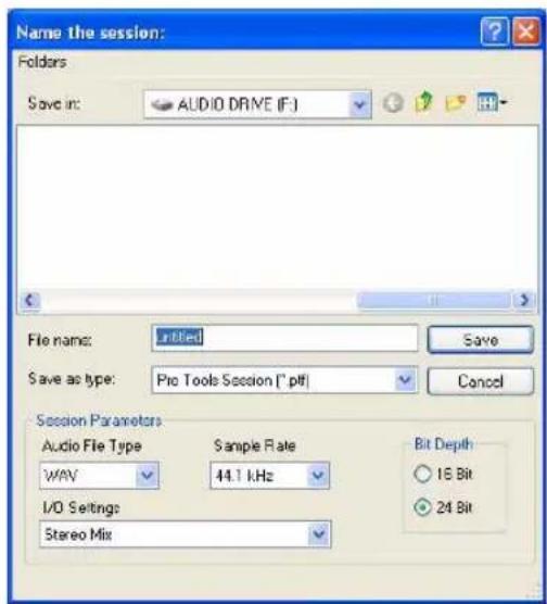 Avid Pro Tools 7.3 - Pour créer une session : - 1