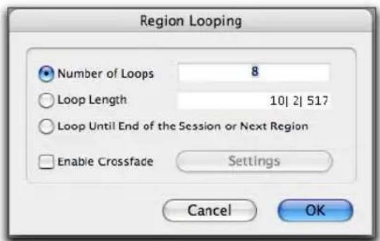 Avid Pro Tools 7.3 - Pour mettre en boucle une région : - 3