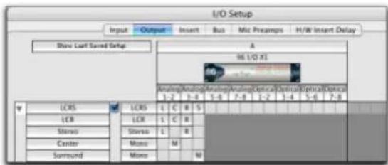 Avid Pro Tools 7.3 - Exemple de configuration LCRS - 1