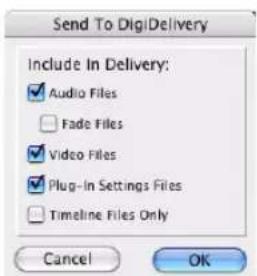 Avid Pro Tools 7.3 - Pour envoyer une session à partir de Pro Tools à l'alde de DigiDelivery : - 1