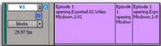 Avid Pro Tools 7.3 - Affichage en mode Blocks - 1