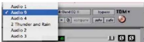 Avid Pro Tools 7.3 - Pour choisir une autre piste : - 1
