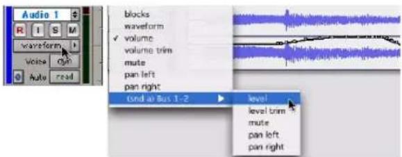 Avid Pro Tools 7.3 - Pour afficher une playlist d'automation : - 1