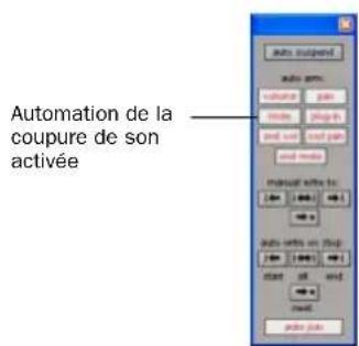 Automation de la coupure de son activée