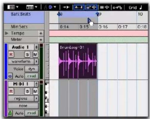 Avid Pro Tools 7.3 - Pour écouter une transition de boucle : - 1