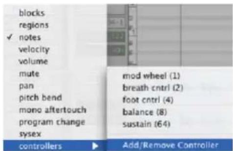 Avid Pro Tools 7.3 - Pour activer manuellement un contrôleur continu pour l'automation : - 1