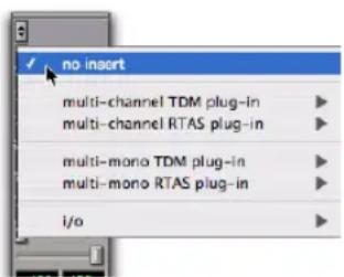Avid Pro Tools 7.3 - Pour supprimer un insert d'une piste : - 1