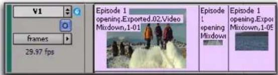 Avid Pro Tools 7.3 - Affichage en mode Frames - 1