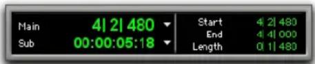 Main 4121480 Start 4121480 End 4141000 Sub 00:00:05:18 Length 0.11480
