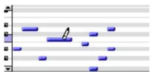Avid Pro Tools 7.3 - Pour supprimer une seule note MIDI avec le crayon : - 1