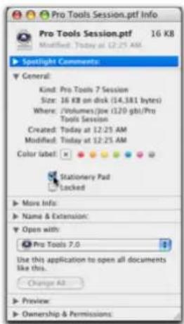 Avid Pro Tools 7.3 - Pour créer un modèle de session personnalisé sous Mac : - 1
