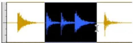 Avid Pro Tools 7.3 - Pour sélectionner une partie d'une région : - 1