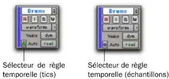 Avid Pro Tools 7.3 - Pour appliquer une autre règle temporelle à une plste, procédez comme suit : - 1