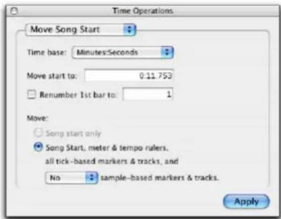 Avid Pro Tools 7.3 - Déplacement du début d'un morceau - 1