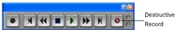 Avid Pro Tools 7.3 - Pour enregistrer de façon destructive sur une prise précédente : - 1