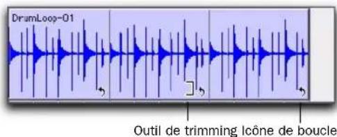 DrumLoop-01 Outil de trimming lcone de boucle