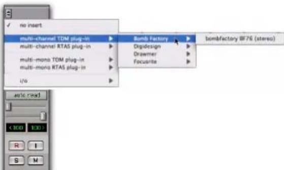Avid Pro Tools 7.3 - Organisation du menu Plug-In - 2