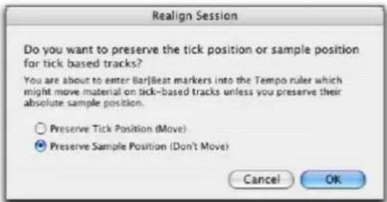 Avid Pro Tools 7.3 - Realignement de session - 2