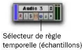 Audio 3 Sélecteur de règle temporelle (échantillons)