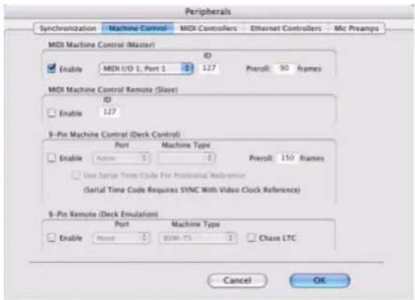 Avid Pro Tools 7.3 - Pour asservir un périphérique externe à Pro Tools avec le MMC (MIDI Machine Control) : - 1