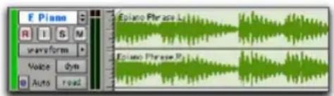 Avid Pro Tools 7.3 - Vue de piste - 1