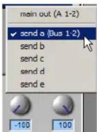 Avid Pro Tools 7.3 - Pour afficher les commandes correspondant à un autre départ sur la même piste : - 1