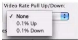 Avid Pro Tools 7.3 - Débits audio et options de Pull Up/Down - 1