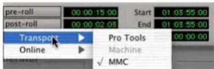 Avid Pro Tools 7.3 - Pour contrôler des périphériques externes à partir de la fenêtre de Transport de Pro Tools : - 1