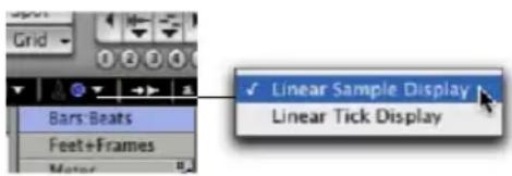 Avid Pro Tools 7.3 - Modification du mode d'affichage linéaire - 1