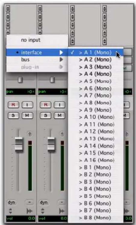 no input interface bus plug-in R I R I S M S M dyn - dyn - vol 0.0 vol 0.0 ✓ > A 1 (Mono) > A 2 (Mono) > A 3 (Mono) > A 4 (Mono) > A 5 (Mono) > A 6 (Mono) > A 7 (Mono) > A 8 (Mono) > A 9 (Mono) > A 10 (Mono) > A 11 (Mono) > A 12 (Mono) > A 13 (Mono) > A 14 (Mono) > A 15 (Mono) > A 16 (Mono) > B 1 (Mono) > B 2 (Mono) > B 3 (Mono) > B 4 (Mono) > B 5 (Mono) > B 6 (Mono) > B 7 (Mono) > B 8 (Mono)