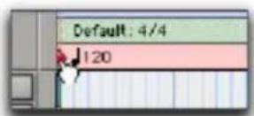 Avid Pro Tools 7.3 - Pour déplacer le marqueur de début de morceau en le faisant glisser : - 1
