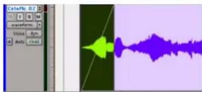 Avid Pro Tools 7.3 - Déplacement classique ou par incrément des fondus ou des crossfades dans des régions - 3