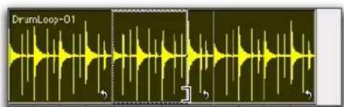 Avid Pro Tools 7.3 - Pour rogner la région source (Itération de boucle) d'une région mise en boucle : - 2