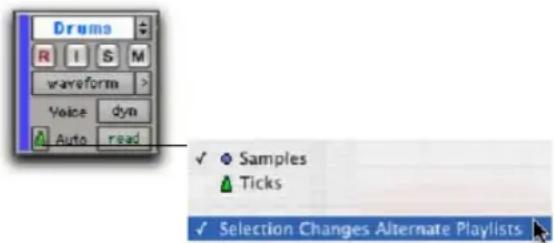 Avid Pro Tools 7.3 - Règles temporelles des playlists secondaires - 1
