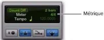 Avid Pro Tools 8.0 - Insertion manuelle d'un événement de métrique - 1