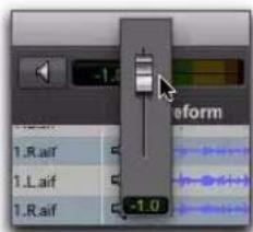 Avid Pro Tools 8.0 - Pour modifier le volume d'aperçu dans les navigateurs DigiBase : - 1