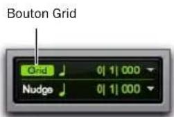 Avid Pro Tools 8.0 - Pour définir la valeur de grille pour l'édition MIDI : - 3