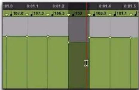 Avid Pro Tools 8.0 - Pour sélectionner un événement de tempo dans l'éditeur de tempo : - 1