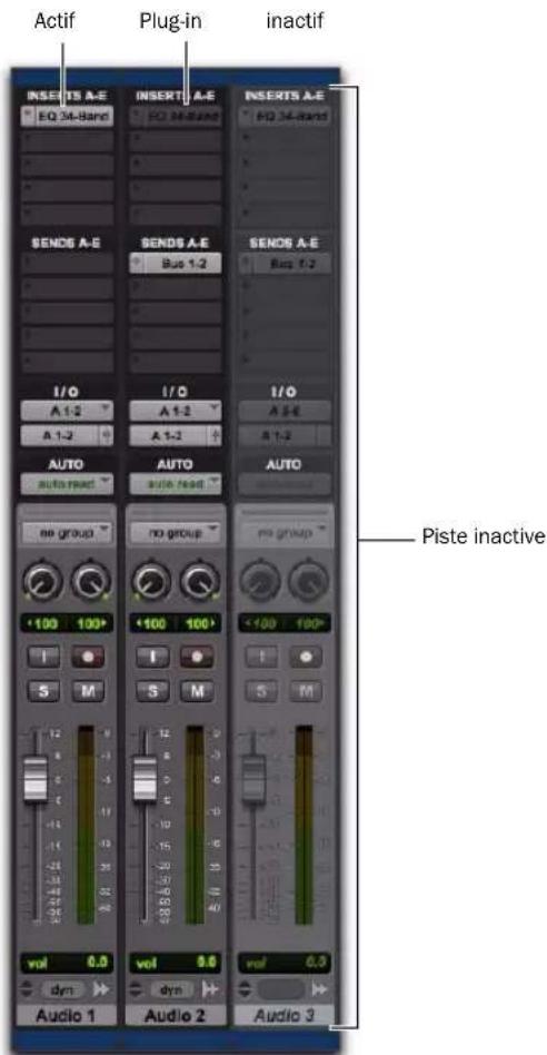 Avid Pro Tools 8.0 - Affichage des éléments inactifs - 1