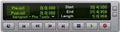 Avid Pro Tools 8.0 - Affichage et masquage des commandes supplémentaires de la fenêtre Edit - 6