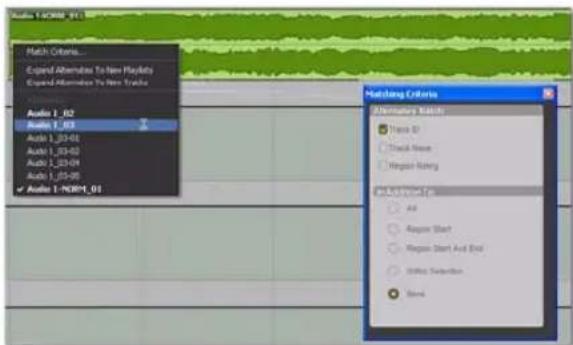 Avid Pro Tools 8.0 - Pour sélectionner une prise secondaire : - 2